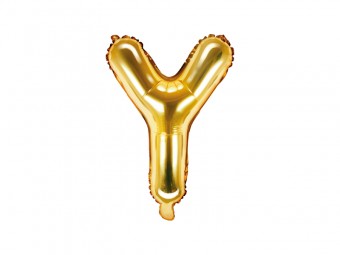 Balon Auriu 35 cm Litera Y