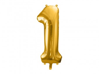 Balon Auriu 86 cm Cifra 1