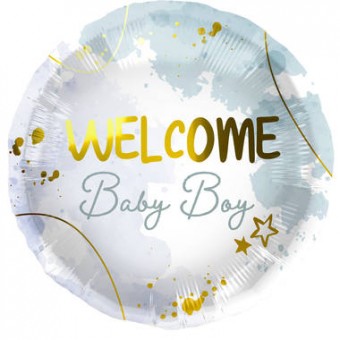 Balon Heliu Welcome Baby Boy