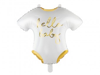 Balon Hello Baby White 51x45 cm