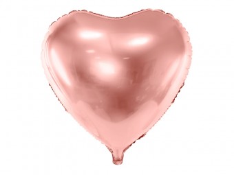 Balon Inima Roz Aurie 45 cm