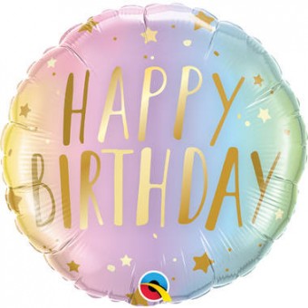 Balon Stelute Happy Birthday 45 cm