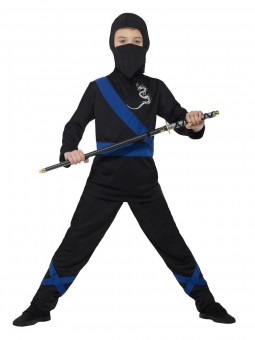 Costum Ninja Albastru Baiat S (4-6 ani)