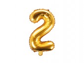 Balon Auriu 35 cm Cifra 2
