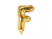 Balon Auriu 35 cm Litera F