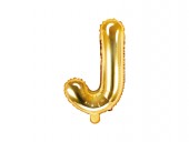 Balon Auriu 35 cm Litera J