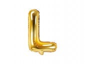 Balon Auriu 35 cm Litera L