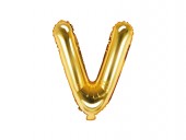 Balon Auriu 35 cm Litera V