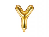Balon Auriu 35 cm Litera Y