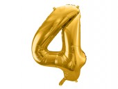Balon Auriu 86 cm Cifra 4