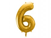 Balon Auriu 86 cm Cifra 6