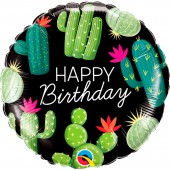 Balon Heliu Cactus Happy Birthday