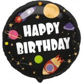 Balon Heliu Happy Birthday Spatiu