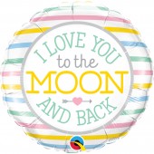 Balon Heliu to the Moon 45cm