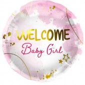Balon Heliu Welcome Baby Girl