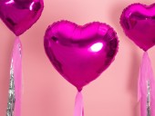 Balon Inima Roz inchis 45 cm