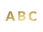 Banner Alfabet, litere aurii, 14 cm