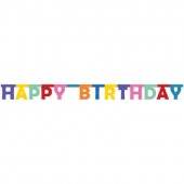 Ghirlanda Happy Birthday Pop 1,6 m