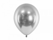 Set 10 baloane 30 cm argintii